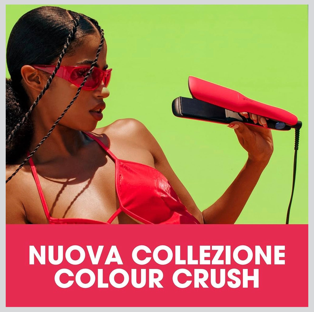 ghd Max Styler - Piastra per capelli con lamelle ampie - Edizione Limitata (Rosso Acceso)